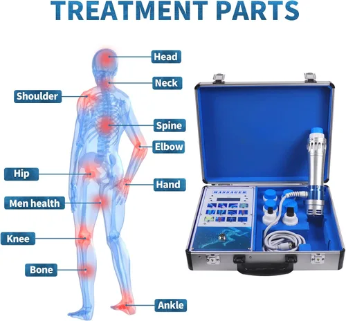 Miniatura 7 de Shockwave Therapy Body Massager Machinie con 7 cabezales de masaje HUANSHI