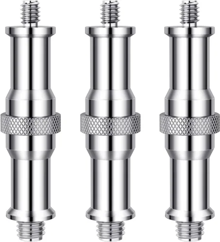 NEEWER ST23 - Paquete de 3 adaptadores de rosca estándar de 1/4 a 3/8 pulgadas, adaptador de rosca para soporte de luz de estudio, adaptador de