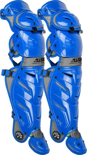 Miniatura 33 de All-Star Adult System 7 - Protector de piernas, recortado gris, corto de 15.5 pulgadas de longitud