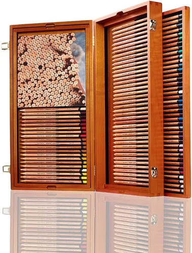 Miniatura 2 de Derwent Lápices de colores Lightfast, calidad profesional, caja de madera, juego de 100, 2305693