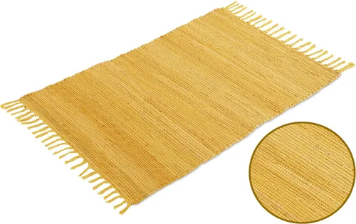 Miniatura 11 de COZY TRENDS Alfombra trenzada a mano, estilo indio, tradicional, colorido, de algodón, Chindi, decoración del hogar, 24 x 36 pulgadas, con flecos