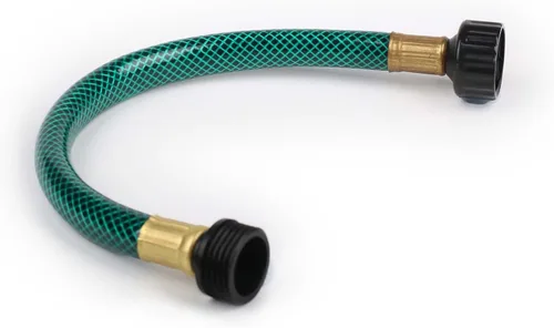 Manguera de jardín a prueba de fugas para jardinero: Mangueras de agua de PVC de 1/2" con accesorios GHT - 1 pie sin torceduras y flexible para