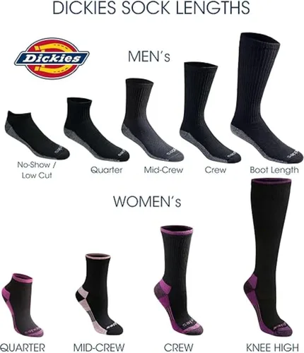 Miniatura 3 de Dickies Calcetines Dri-Tech para hombre con control de humedad, disponibles en tallas M-XXL (6, 12, 18 pares)