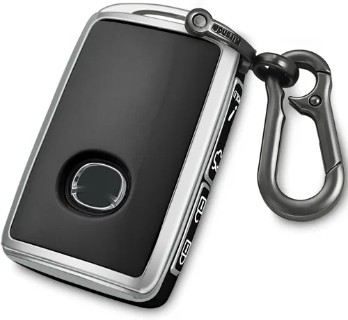 Kirsnda Funda para llavero Mazda, funda con llavero, protección de TPU suave, 4 botones para llave 2019-2025 para 3, Hatchback, CX-50, CX-30, CX-70,