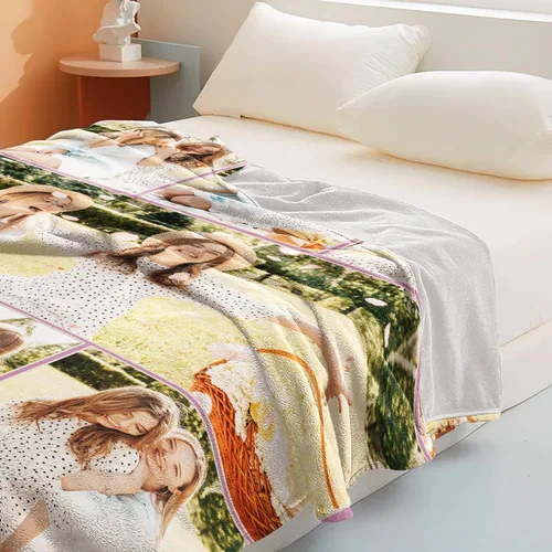 Miniatura 2 de Manta personalizada con fotos, manta de fotos personalizada, mantas personalizadas para parejas, regalos para cumpleaños, Navidad, aniversario, 7