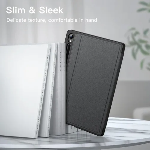 Miniatura 4 de JETech Funda para Samsung Galaxy Tab S9 de 11 pulgadas con soporte para S Pen, funda protectora delgada para tableta, visión multiángulo (negro)