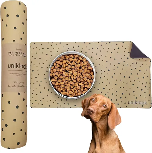 Miniatura 15 de Tapete de comida para perros, tapete para tazón de perro, tapete de comida para mascotas, tapete para alimentos y agua para perros, tapete