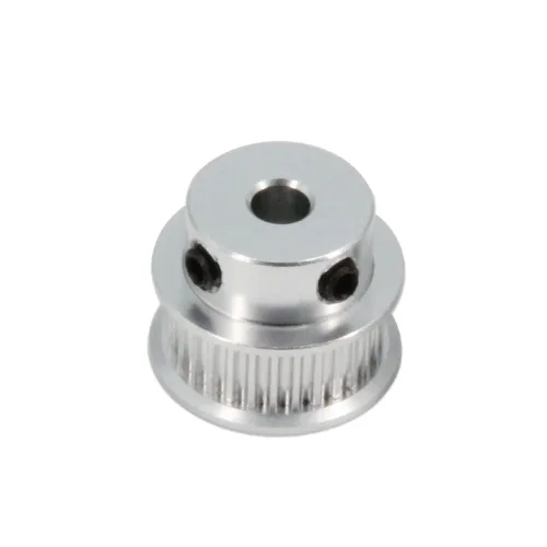 Miniatura 8 de Juego de 2 poleas de sincronización de aluminio GT2 de 20 y 30 dientes, 0.197 in de diámetro con 2 unidades de longitud de 7.874 in de ancho, correa