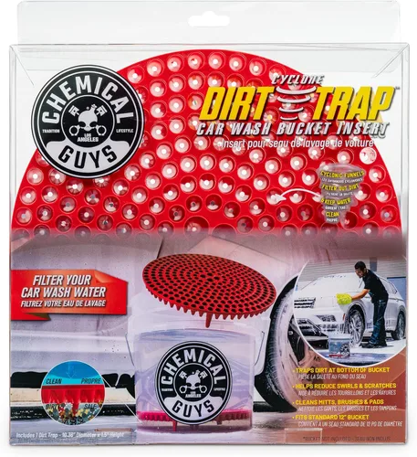 Chemical Guys DIRTTRAP02 Cyclone - Trampa de suciedad inserto para balde de lavado de automóvil, filtro de lavado de automóvil, elimina la suciedad