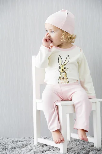 Miniatura 2 de Babysoy Mameluco de manga larga con estampado animal orgánico para recién nacido