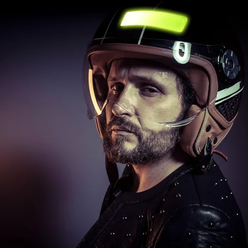 Miniatura 8 de Kanayu 64 calcomanías reflectantes para casco de seguridad, para construcción, 1 x 4, tiras de casco retro fluorescentes (verde)