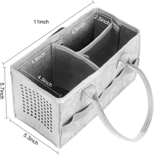 Miniatura 2 de Toniebox Bolso Accesorios Funda Protectora Organizador con Almacenamiento para Figuras, Mucho Espacio, Bolso para Juego de Iniciación Toniebox (Gris)