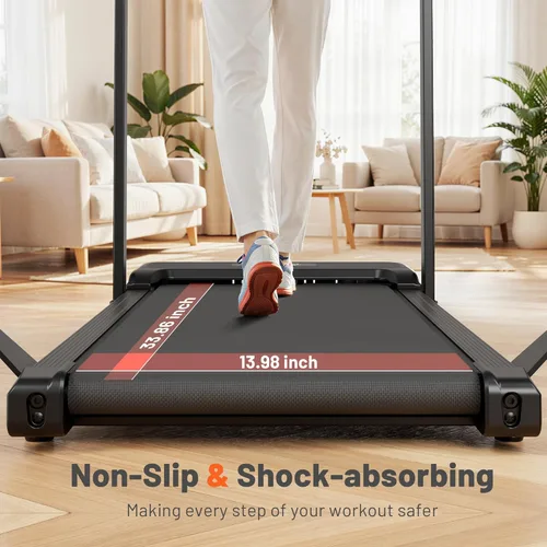 Miniatura 7 de Walking Pad Treadmill for Seniors with Handrails - Treadmills with Incline for Seniors at Home, Recovery Walking Machine with Remote Control, LED