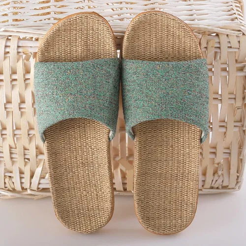 Miniatura 8 de WALLDOR Promociona las pantuflas de circulación sanguínea, sandalias de reflexología saludable, pantuflas de interior para parejas en casa, Beige