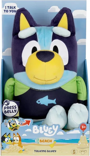 Miniatura 8 de Bluey - Peluche parlante Bandit (papá) de 14 pulgadas con 9 frases y tema musical