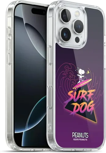 Miniatura 58 de Head Case Designs Peanuts Tropical Surf Snoopy Aloha Disco Gel Funda con licencia oficial [protección de grado militar] compatible con Apple iPhone