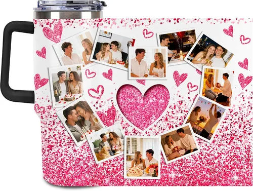 Miniatura 17 de Taza Personalizada de Viaje con Aislamiento al Vacío Personalizable con Tus Fotos y Texto Taza de Café Regalo de Navidad Cumpleaños