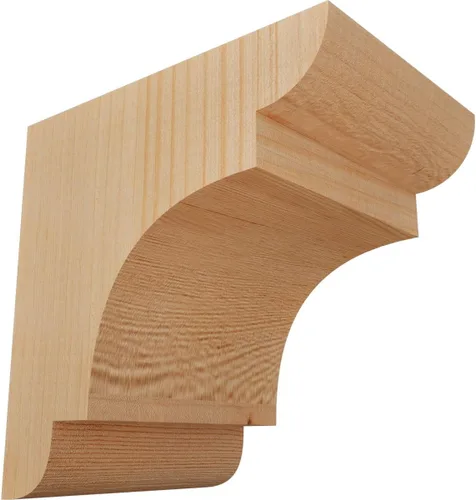 Miniatura 56 de Ekena Millwork COR04X12X12NEB00RWR 4 pulgadas de ancho x 12 pulgadas de profundidad x 12 pulgadas de alto New Brighton Rough Sawn Corbel, cedro rojo