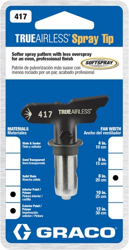 Miniatura 3 de Graco TRU417 TrueAirless 417 Punta de pulverización, color negro, plateado