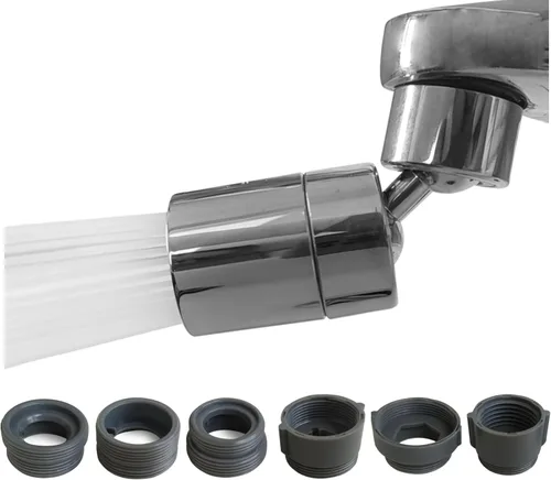 Miniatura 7 de Extensor giratorio para grifo, adaptadores de grifo de boquilla, filtro universal contra salpicaduras, extensión de grifo de cocina, cabezal