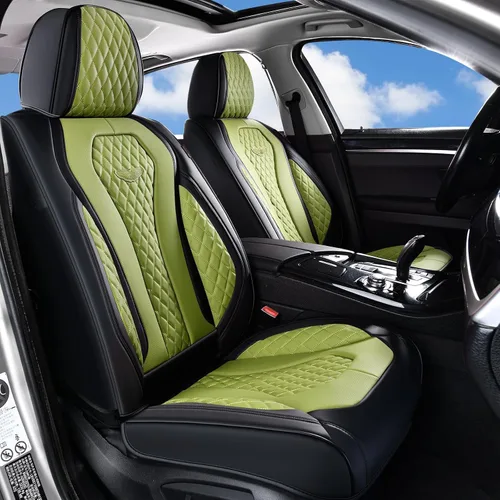 Miniatura 39 de Coverado Fundas de Asiento, Fundas de Asiento de Coche para Asientos Delanteros, Funda de Asiento de Coche Roja, Fundas de Asiento de Coche Rojo