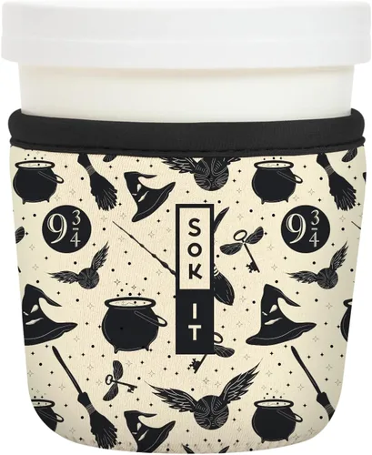 Miniatura 41 de Sok It IceCreamSok - Funda de neopreno aislada (flores abstractas, pintas de helado cónicas)