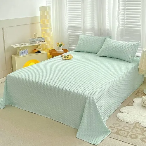Miniatura 9 de Sábana de cama de punto Minky sólido, sábana de forro polar de terciopelo cálido, sábana encimera, manta de cama ligera, individual, gris oscuro