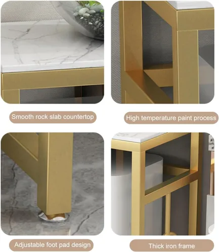 Miniatura 2 de Gabinete de soporte para aspiradora robot, estante de almacenamiento para robot de barrido, estante para aspiradora de robot, mesas auxiliares