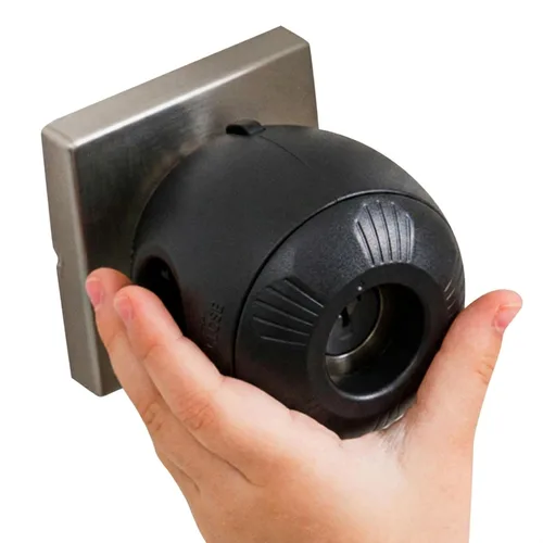 Cubierta para pomo de puerta de seguridad infantil (paquete de 4) Cubiertas de manija de puerta de doble cerradura difíciles de quitar para niños,