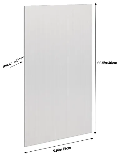 Miniatura 4 de 1 pieza de chapa de aluminio 6061 T651 de 6 x 12 x 1/8 pulgadas (0.12 pulgadas), placa de aluminio delgada plana cubierta con película protectora