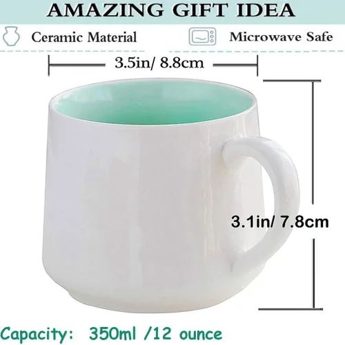 Miniatura 4 de Taza 3D, figura de vaca, taza de té, Día del Padre, Día de la Madre, divertido animal dentro de la taza de leche con cuchara, 12 onzas Vaca+Cuchara