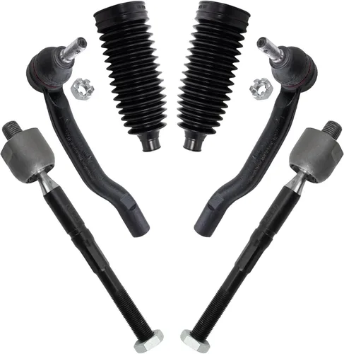 Miniatura 87 de TRQ Kit de dirección interior y exterior para lado del conductor y del pasajero delantero, con cremallera de dirección y fuelle de piñón compatible