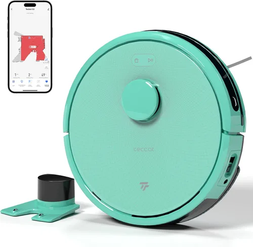 Miniatura 11 de TECBOT S3 PRO - Aspiradora robótica y trapeador, navegación LiDAR, 150 minutos de funcionamiento y succión de 4,000 Pa, robot aspirador de carga