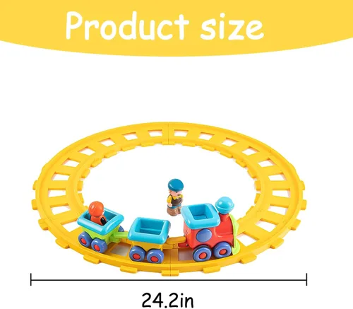 Miniatura 6 de Tren de juguete, juguetes musicales de tren eléctrico, juegos de tren eléctrico para niños, pistas de tren, juegos de tren adecuados para niños de 1
