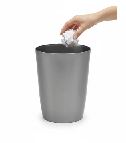 Miniatura 10 de Mini cesta de basura – Cubo de basura de plástico pequeño y duradero – Parte superior abierta sin tapa, perfil delgado para espacios compactos
