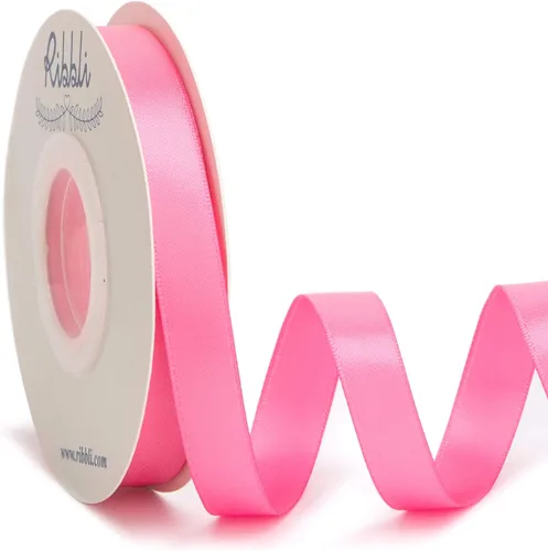 Miniatura 132 de Ribbli - Cinta de satén de doble cara dorada, 1 pulgada x 25 yardas, uso para ramo de lazos, envoltura de regalos, decoración de boda Dorado