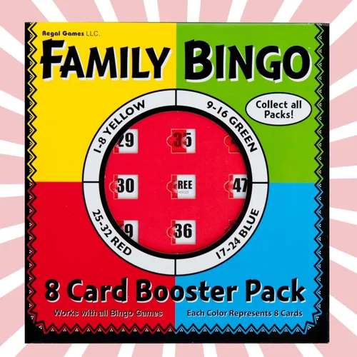 Miniatura 6 de Regal Bingo - Tarjetas de bingo a granel con ventanas deslizantes - Tarjetas reutilizables de bingo con impresión grande para adultos y grupos Rojo
