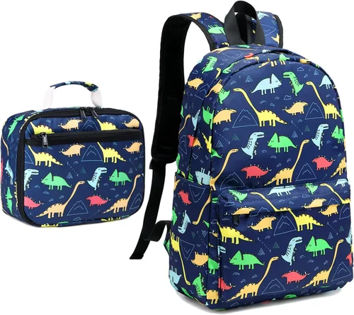 Miniatura 9 de CAMTOP - Conjunto de mochila y lonchera con estampados divertidos para niños de preescolar y primaria), Y0058-2