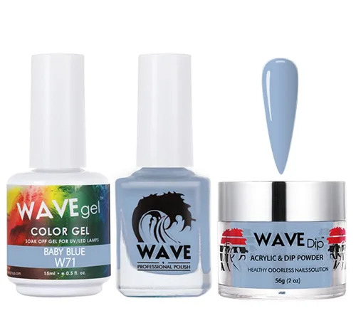 Miniatura 62 de WAVEGEL - Juego de gel de remojo, laca de uñas y polvo acrílico a juego - Colección Simplicity - #P109 Blizzard
