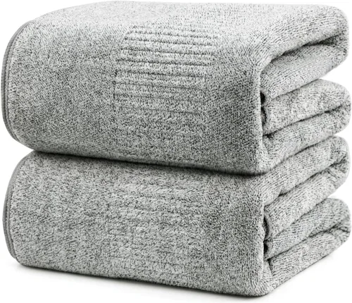 Miniatura 14 de SEISSO Toallas de baño, extra absorbentes y de secado rápido, toallas de fibra ligera, toalla de baño grande y suave de primera calidad