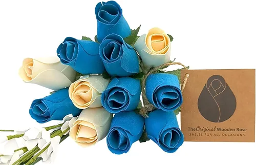Miniatura 8 de Ramos originales de rosas de madera en 1, 2, o 3 docenas, Madera de abedul, 1 Docena