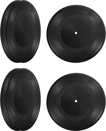 PATIKIL Vinilo en blanco de 12 pulgadas, paquete de 6 discos falsos para decoración estética de pared, decorativo para sala de música en rollo,