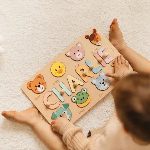 Miniatura 7 de Rompecabezas de nombre personalizado para niños, regalos personalizados para bebés, rompecabezas con nombre personalizado para niños pequeños de 1 a