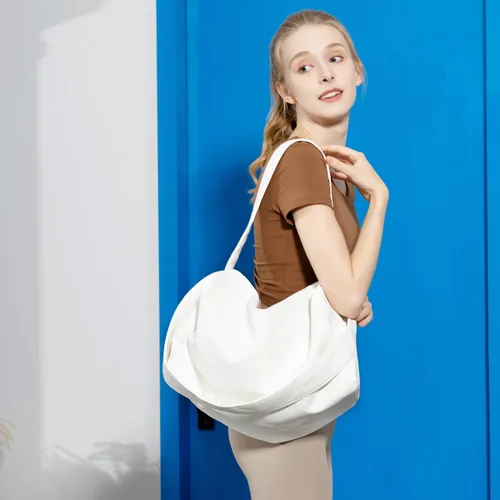 Miniatura 8 de Bolso de mano grande para mujer, estilo casual, con asa superior, bolso de hombro de cuero vegano, bolso bandolera para mujer