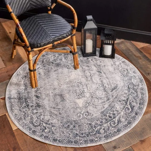 Miniatura 21 de Unique Loom Chateau Collection - Alfombra de área Wilson (2' 2" x 6' 9", alfombra de pasillo, azul oscuro/gris)