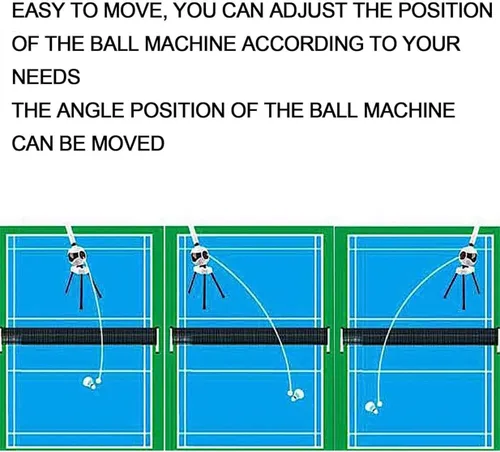 Miniatura 7 de Máquina de servir bádminton, máquina automática de bolas de entrenamiento de bádminton, máquina de lanzamiento de bádminton para adolescentes