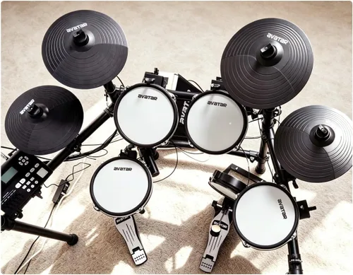 Miniatura 5 de Juego de platillos electrónicos para expansión de batería eléctrica 10 inch Dual-zone Triggering Cymbal With Choking Function, Arm/Clamp and 6.5ft