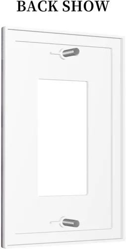 Miniatura 897 de Placa Decorativa de Pared de Granja Rústica con Cuerno de Madera para Puerta de Granero 1 Banda Duplex Cubiertas de Toma Eléctrica Soltera