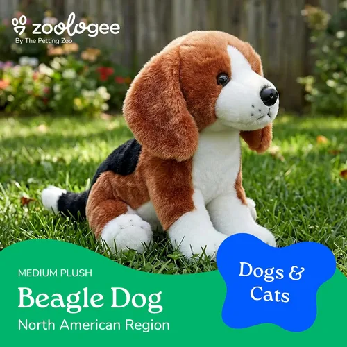 Miniatura 2 de The Petting Zoo Beagle - Peluche de perro de peluche, regalos para niños, juguete de peluche de perro de 12 pulgadas