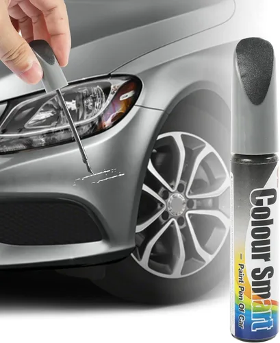 Zlirfy Bolígrafo Reparador de Rayones de Coche - Bolígrafo de Pintura Automotriz para Retoque Rápido y Fácil de Rayones de Coche - Bolígrafo de Gris